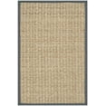 thumbnail image 2 of SAFAVIEH Natural Fiber Arbor Bordered Area Rug, Natural/Dark Gray, 2'6" x 4' - Coastal Design, Natural & Dark Grey, Seagrass, Ideal for Entryway, Kitchen, Living Room, Office, Bathroom, Bedside, 2 of 12