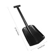thumbnail image 2 of unbranded Black Aluminum Snow Shovel for Car Use with Detachable Handle for Easy Storage, 2 of 8