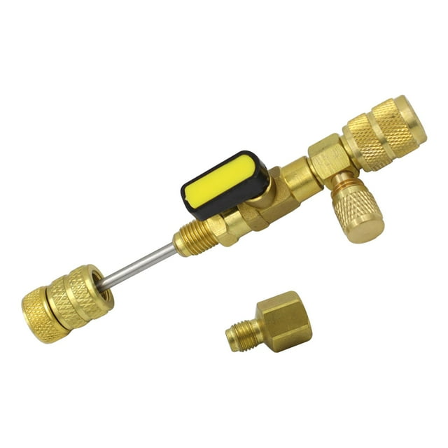 Instalador de removedor de núcleo de válvula, con puerto SAE 1/4 y 5/16, herramientas de reparación, apto para línea de aire acondicionado R32 R4 DYNWAVEMX Removedor de núcleo de válvula