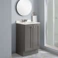 thumbnail image 1 of mueble para baño de piso nuevo orleans 18" gris mdf laminado con lavabo, 1 of 7