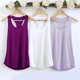 thumbnail image 2 of Camiseta sin mangas de algodón para mujer, Top informal holgado con espalda cruzada, Top de entrenamiento para mujer, chaleco M30660, 2 of 4