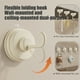 thumbnail image 4 of Gancho con ventosa, ganchos de pared sin taladro, percha telescópica ajustable para baño, cocina, azulejos, vidrio, gancho de almacenamiento plegable con adhesivo fuerte, blanco y gris, 4 of 6