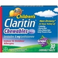 thumbnail image 3 of Claritin Allergy Medicine for Kids, Loratadine Antihistamine Grape Chewable Tablets, 30 Ct, 3 of 24