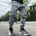 thumbnail image 2 of gakvov Cargo Pants For Men Men New Casual Pocket Overalls Loose Straight Leg Outdoor Running Trousers Pant, 2 of 6