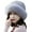 Grey, variant on D-GROEE Winter Fisherman Cap for Women Warm Plush Brim Cap Faux Mink Fur Basin Hat for Women
