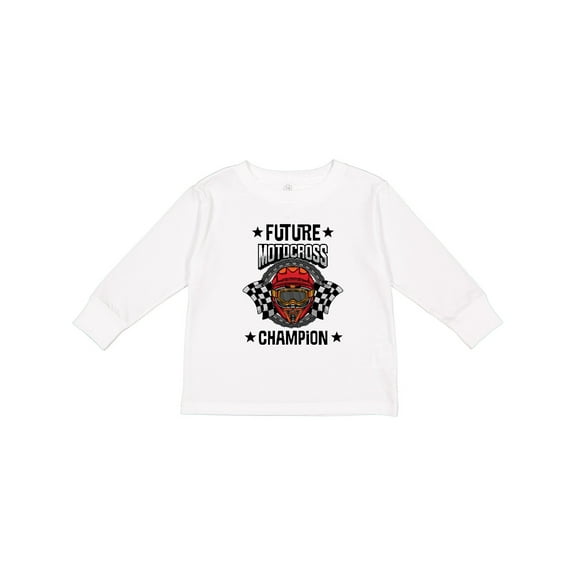 Inktastic Future Motocross Champion Bmx Boys Long Sleeve Toddler T-Shirt