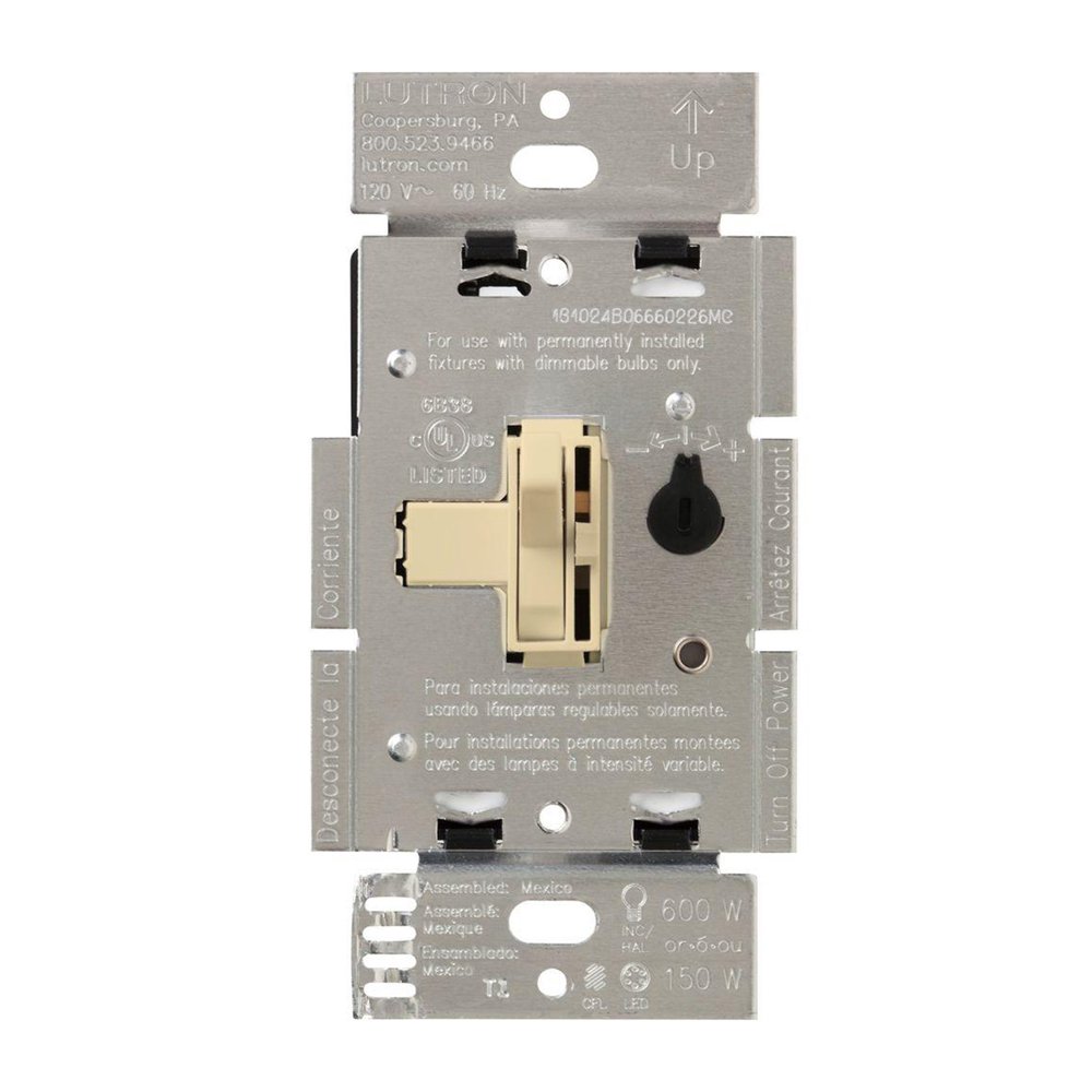 Lutron TGCL-153PH-IV Ivory Toggler® C.L Dimmer Light Switch - Walmart