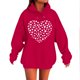 thumbnail image 2 of RKSTN Valentine's Day Hoodie for Women Oversized Valentines Heart Print Drawstring Hooded Sweatshirt Top Womens Casual Solid Plus Size Graphic Printed Loose Comfy Hood Fall Spring Clothes, 2 of 6