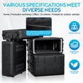 thumbnail image 6 of 2U Rack Case 12" Deep with Microphone Compartments - Watertight, Dust Proof, Portable HDPE Flight Case for 19" Rack Mount Equipment (Stackable, Easy Installation)​, 6 of 11