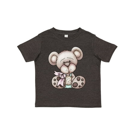 

Inktastic Teddy Bear with Cookie Gift Toddler Boy Girl T-Shirt