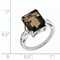 thumbnail image 2 of Primal Silver Sterling Silver Rhodium Smoky Quartz Ring, 2 of 4