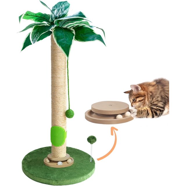 Cat Scratching Post es Small Cat Tree Tower with Two Cat Hammock Double Cat Hammock with Cat Toy Wooden Interactive Cat Condo for Kitten and Adults Cat