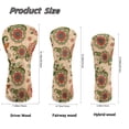 thumbnail image 6 of Uorisanigo Golf Head Covers for Drivers, Fairway Woods and Hybrids, 3 Pack Ethnic Mandala Floral Golf Club Head Covers, Soft Polyester Lined for Extra Club Protection, Outdoor Accessories, 6 of 7