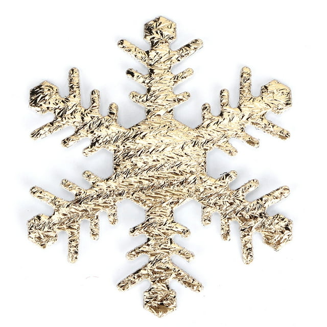 200 Pcs/Ensemble Décoration Flocon de Neige de Noël Tissu Non Tissé Confettis de Table Fournitures de Fête Or 200 Pcs/Ensemble