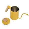thumbnail image 4 of Long Gooseneck  Kettle, Unique Stainless Steel Handle Drip Pot Comfortable Yellow  For Induction Stove 600ml, 4 of 8