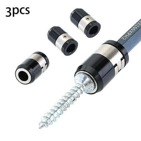 

3PCS Universal 21mm Removable Magnetizer Ring Steel Screwdriver Bit