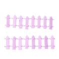 thumbnail image 4 of SHOWERORO 10Pcs Mini House Ornament Small Fences Purple Wood DIY Terrarium Decor, 4 of 6
