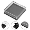 thumbnail image 3 of Unique Bargains 1 Pc Double Layer Right Angle Nail Storage Box Black Plastic, 3 of 5