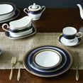 thumbnail image 2 of Noritake Odessa Cobalt Gold Large Oval Platter, 2 of 4
