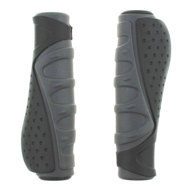 Protector de empuñaduras de manillar de bicicleta antideslizante para bicicleta/bicicleta de montaña/bicicleta de carretera/bicicleta plegable (negro + gris)