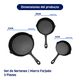 thumbnail image 4 of Set 3 Sartenes Naesi Hierro Forjado AN401 Resistente, 4 of 11