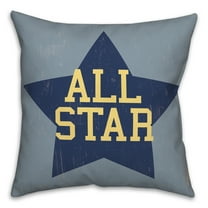 Creative Products Blue All Star 16x16 Spun Poly Pillow