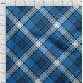 thumbnail image 4 of oneOone Polyester Spandex Blue Fabric Tartan Sewing Fabric By The Yard Printed Diy Clothing Sewing Supplies 56 Inch Wide-8121, 4 of 4
