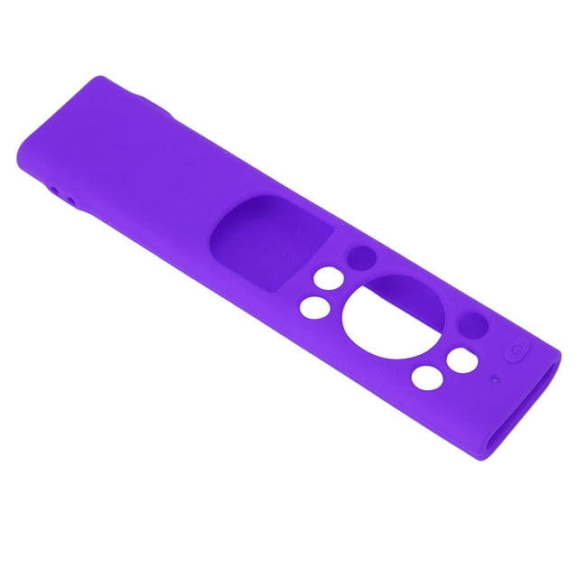 Anti Drop Remote Control Cover, Remote Control Silicone Protective Cover Skin Friendly With Lanyard For Household Purple