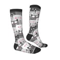 thumbnail image 3 of Balery Cats Group Printed Novelty Socks Men's Women's Crew Socks Sports Socks Knee High Socks Cotton Socks Quirky and Cool Socks, 3 of 9