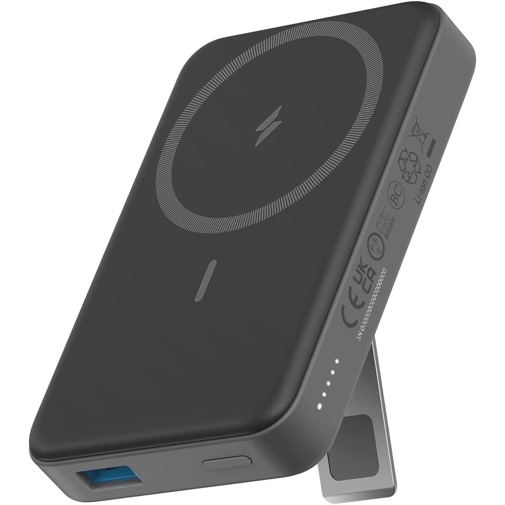 Anker 633 Magnetic Battery, 10,000mAh Foldable Wireless Portable Charger, 20W USB-C Power Delivery Power Bank with Stand, Magsafe-Compatible for iPhone 16/15/14/13/12 Series