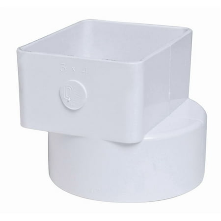 Adptrdnsptflush 3X4X4Pvc By Plastic Trends Mfrpartno P1926