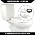 thumbnail image 3 of Unique Bargains Toilet Water Assembly Valve Kit for Thetford Aqua-Magic Durable Plastic 1 Set White, 3 of 7