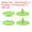 Green, variant on Uxcell 200 Set Plastic Snaps T5 Round Resin No-Sew Button Fasteners Kit for Clothing Sewing, Red