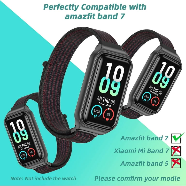 KOMI Strap for Amazfit Band 7 Nylon Replacement Strap Watch Wrist