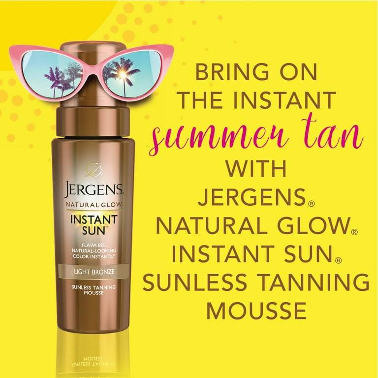 Jergens Natural Glow Instant Sun Sunless Self Tanning Mousse