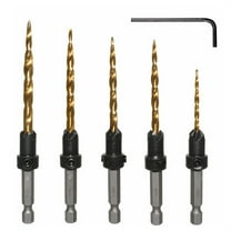 Yokua Wood Reusable Countersink Drill Bit Set 7/64" ;9/64";11/64";3/16";7/32"