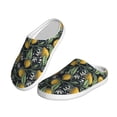 thumbnail image 2 of Lsque Hand Drawn Citrus Fruits Elegant Lemons Pattern Womens Comfort Cotton on Scuff With Memory Foam and Anti-skid Sole Slipper-35/36, 2 of 7