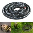 thumbnail image 4 of 120cm Realistic Fake Simulation Rubber Snake Toys Garden Props Black White, 4 of 8
