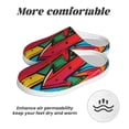 thumbnail image 6 of KLL Colorful Arrow Graffiti Pattern Pattern Adult Unisex Cozy Slippers,Fuzzy Slip-on Slippers TPR Sole Slippers Comfort Plush Home Footwear for Indoor & Outdoor-39/40, 6 of 7
