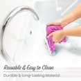 thumbnail image 4 of KAV Luxury Triple Layer Shower Caps - Pink, 4 of 7