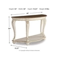 thumbnail image 4 of Signature Design by Ashley Casual Realyn Sofa Table  White/Brown, 4 of 9