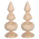 thumbnail image 1 of 2 remates de madera sin terminar: remates decorativos para postes de cama, escaleras, barras de cortina, mástiles y manualidades., 1 of 8