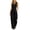 #01 Black 【Mix, Match & Rotate: Stock Up on Daily Colors】, variant on Womens Solid Color Wide Leg Jumpsuit with Zipper Pockets, Elastic Waist Loose Fit Long Pants, Casual Dressy Outdoor Fashion Trousers | VerBelle,White 2XL