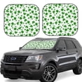 thumbnail image 2 of Uemuo St Patrick's Day4 Printed 2 PCS Car Windshield Sun Shade, Auto Sun Heat and UV Rays Blocker, Foldable Automotive Front Window Sunshade Protector, 2 of 7