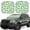 St Patrick's Day4, variant on Naloa Strawberry and Ladybugs 2 Piece Foldable Car Sun Shades, Car Windshield Sunshade, Front Window Sunshade for Car, Truck, SUV - Small