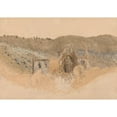 thumbnail image 2 of Samuel Palmer 24x18 Black Ornate Framed Double Matted Museum Art Print Titled: Tintern Abbey (1835), 2 of 5