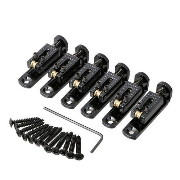 6 Pcs Pont de Guitare Solo Roller pour Guitare Boîte Accessoires Banjo