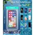 thumbnail image 5 of MoKo Waterproof Phone Pouch Floating Compatible with iPhone/Samsung/Galaxy, up to 7", 2 Pack, 5 of 7