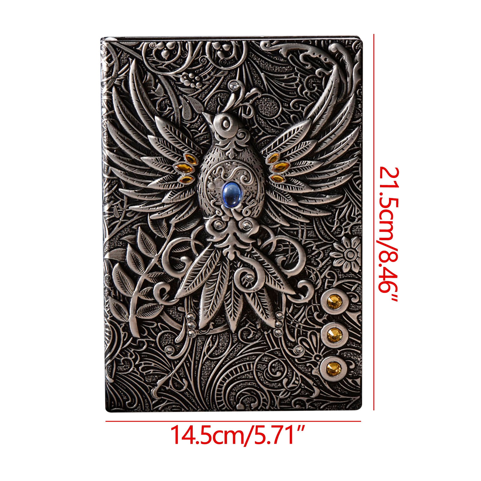 Embossed Pattern Notebook European A5 Notepad Stereo 100 Pages
