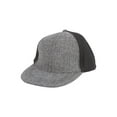 thumbnail image 1 of Chevron Wool Style Snapback Hat - Charcoal, 1 of 2